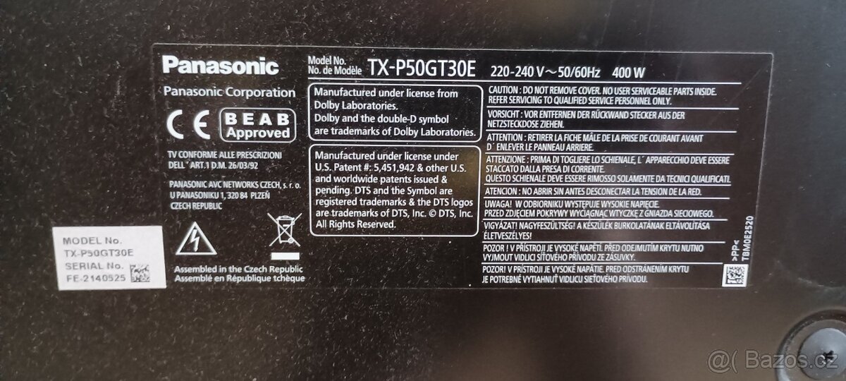 Panasonic TX-P50GT30E - 2