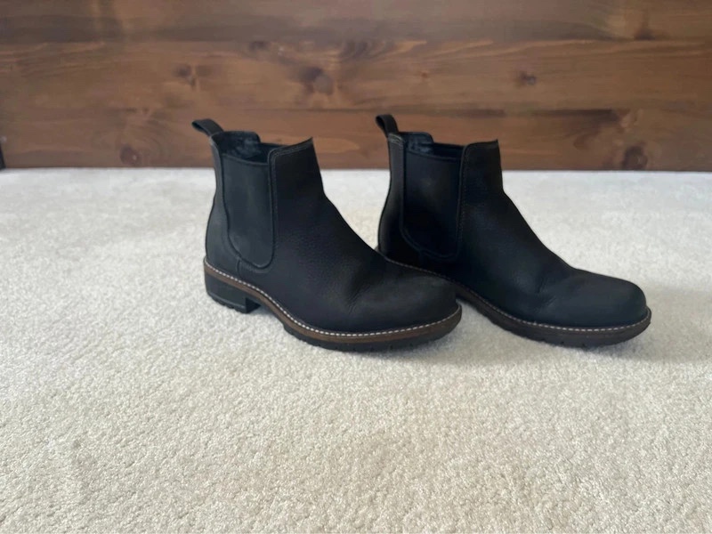 Dámská kožená kotníková obuv Ecco - 2