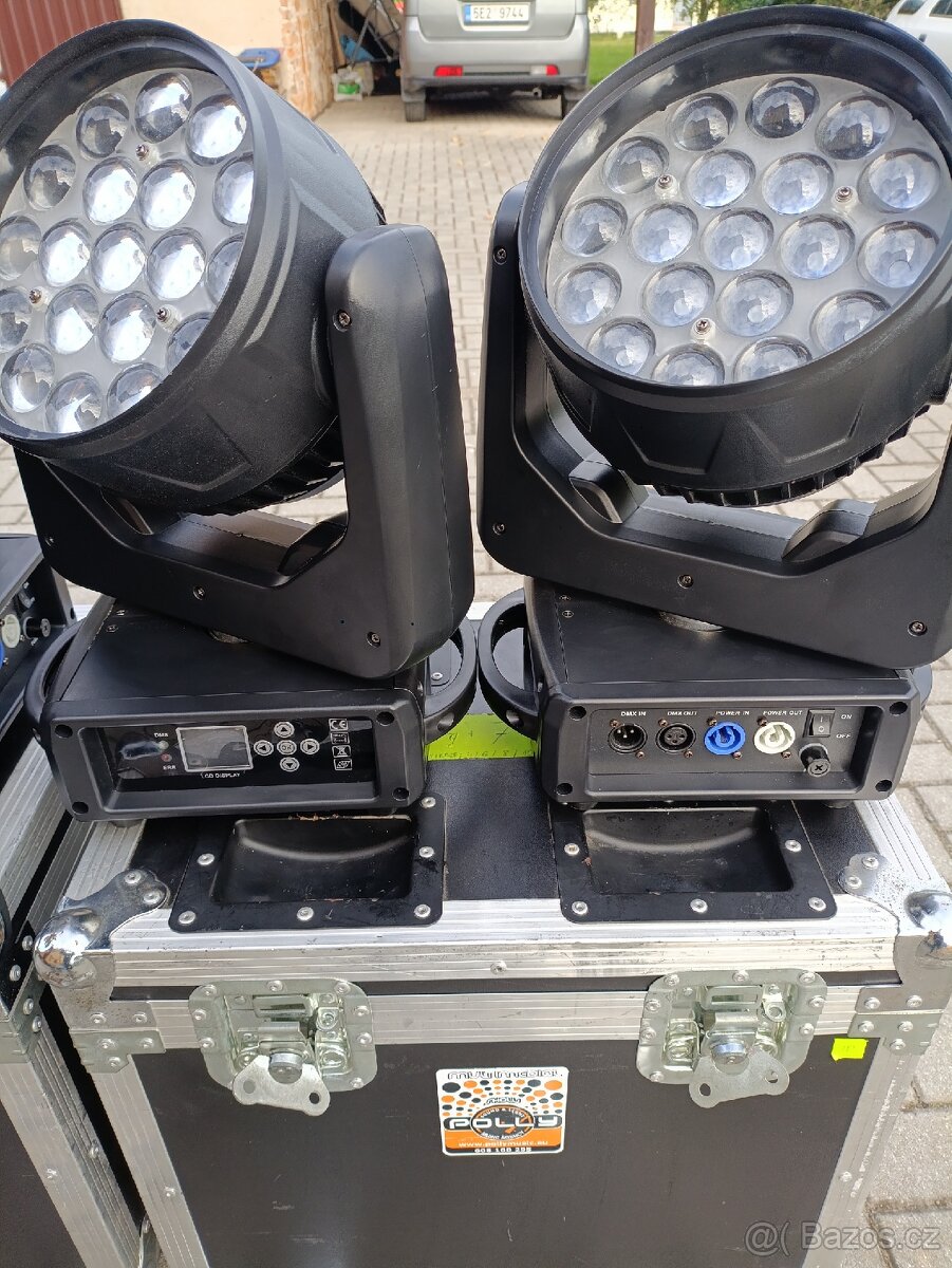 6 ks Head Led WASH 19x15 Wat+ case - 2