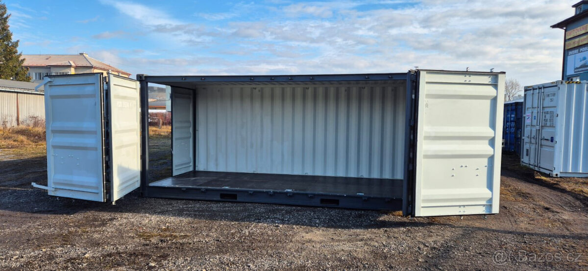 Lodní kontejner 5 dverák - ZANOVNY antracit 7016 - 2