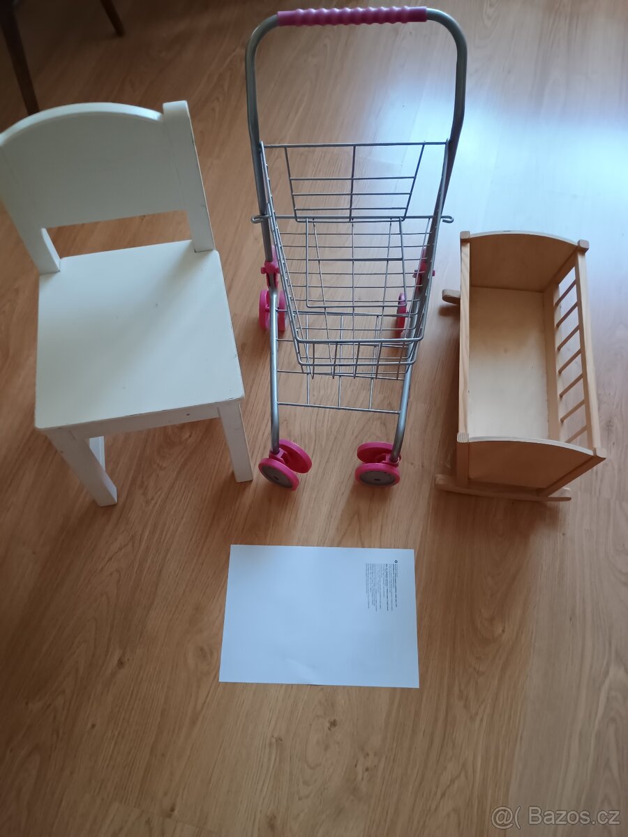 Dětská židlička, kolébka a nákupní vozik - 2
