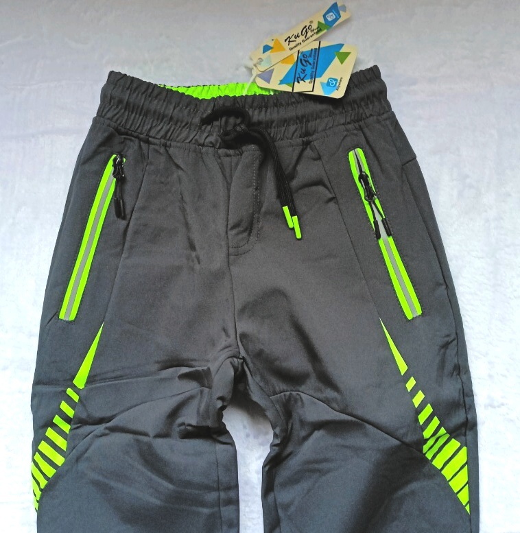 Nové SOFTSHELLOVÉ KALHOTY s fleecem-KUGO, 5-6 let, 116 cm - 2