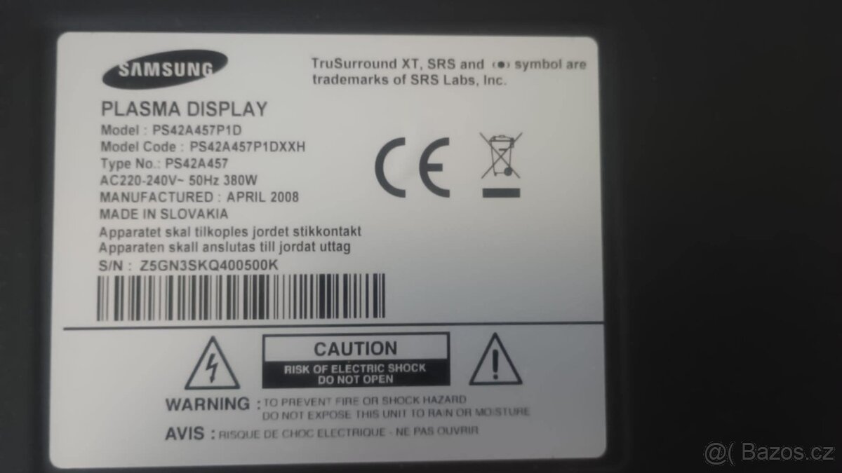 Televize Plasma Samsung - 2