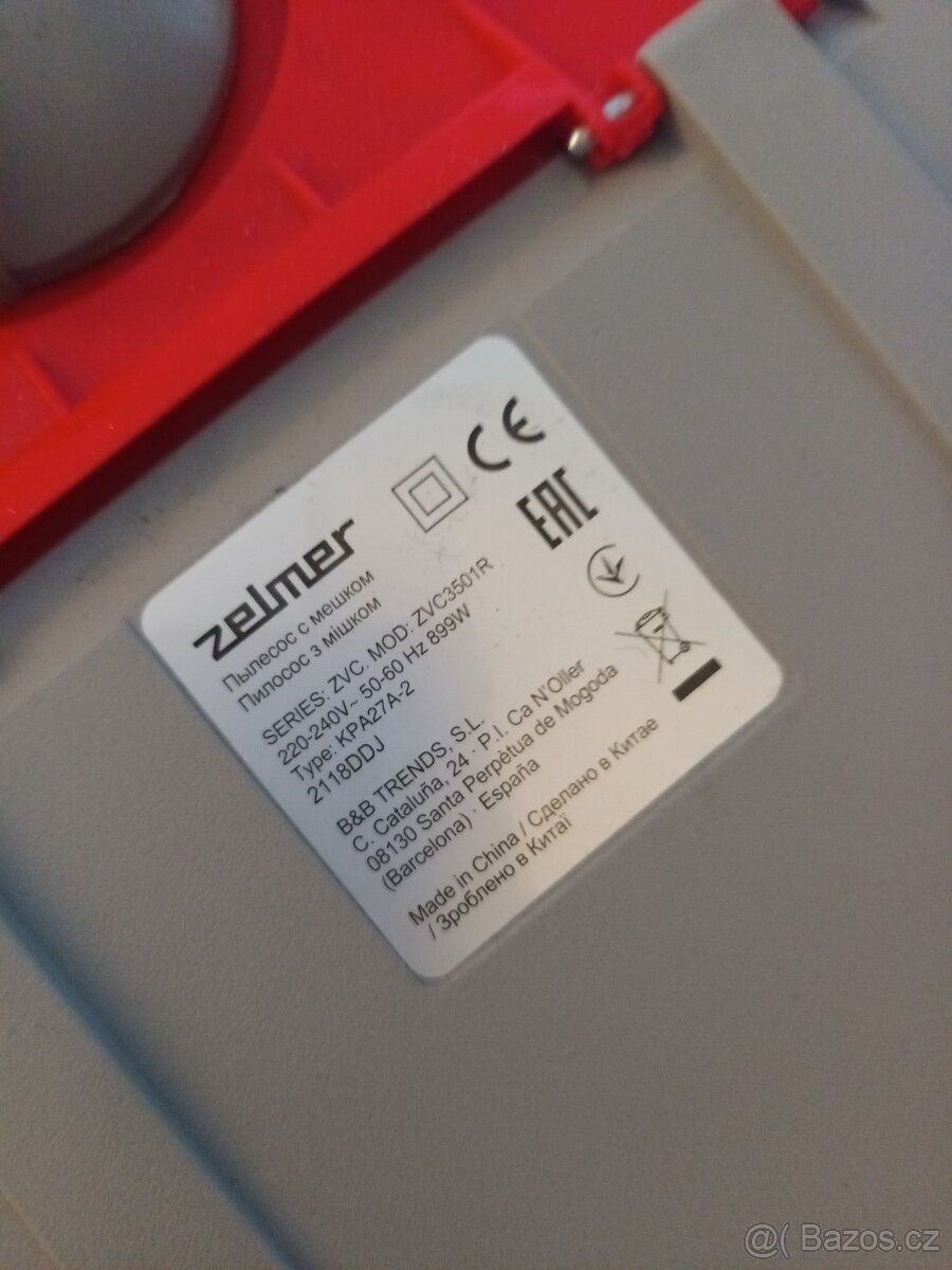 Vysavač Zelmer ZVC 3501 - 2