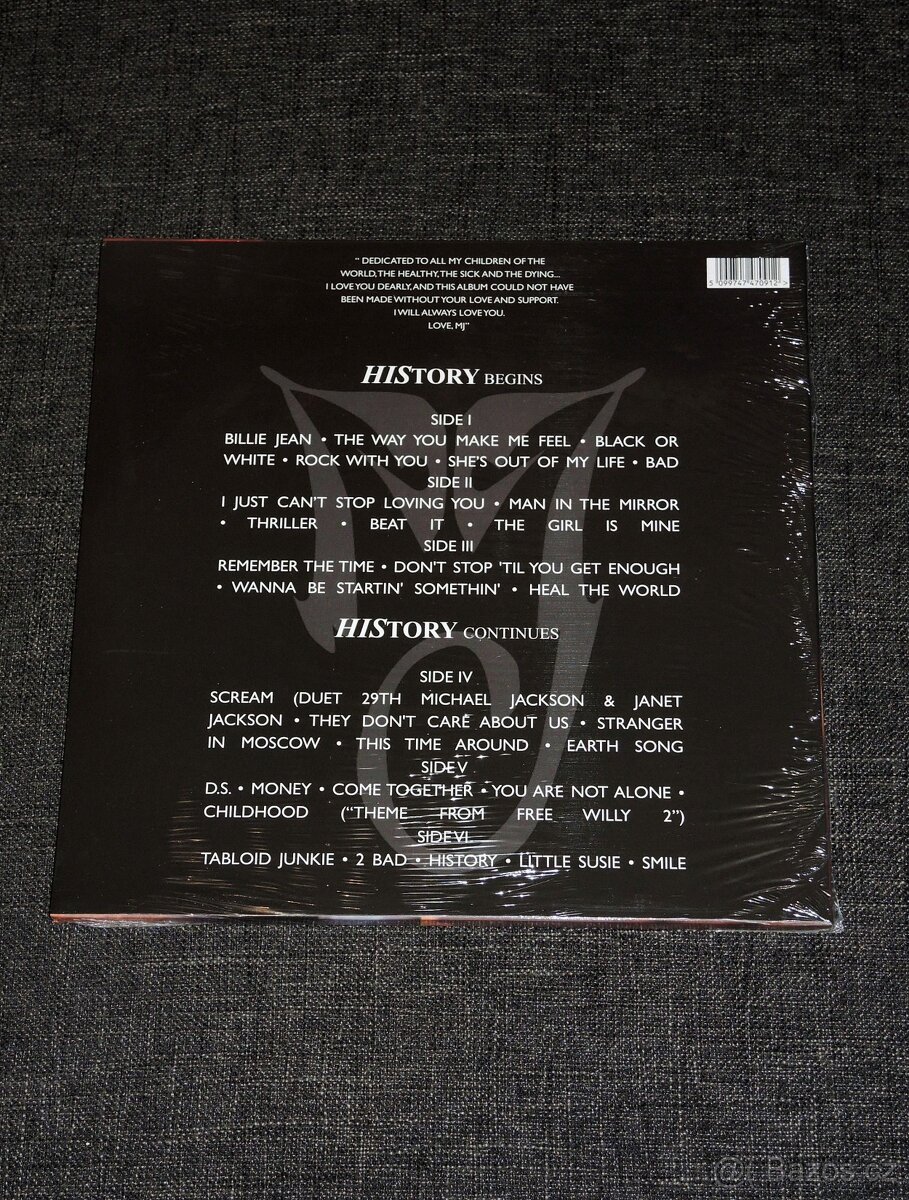 3LP Michael Jackson - HIStory / RARE / NOVÉ / SEALED / LIMIT - 2