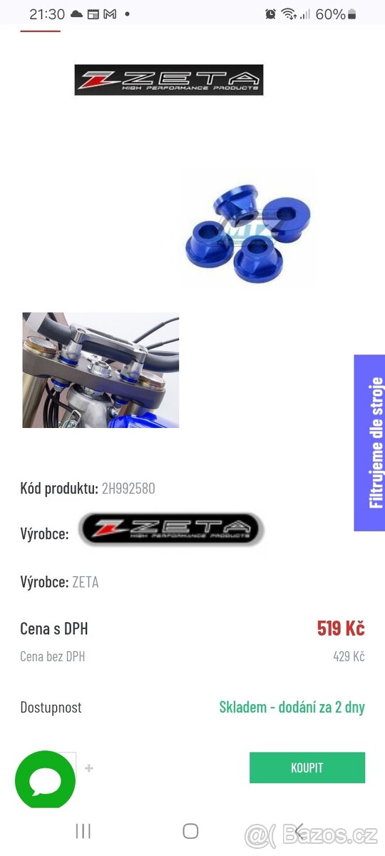 Podložky do klem řídítek - 2