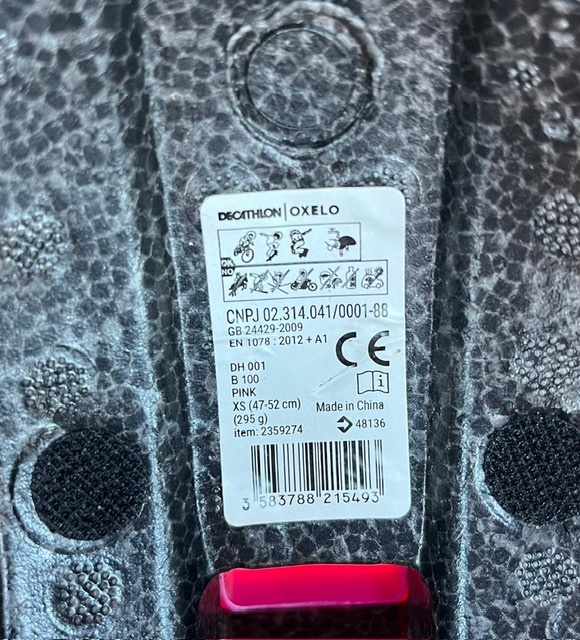 Dětská sedačka na kolo + přilba - 2