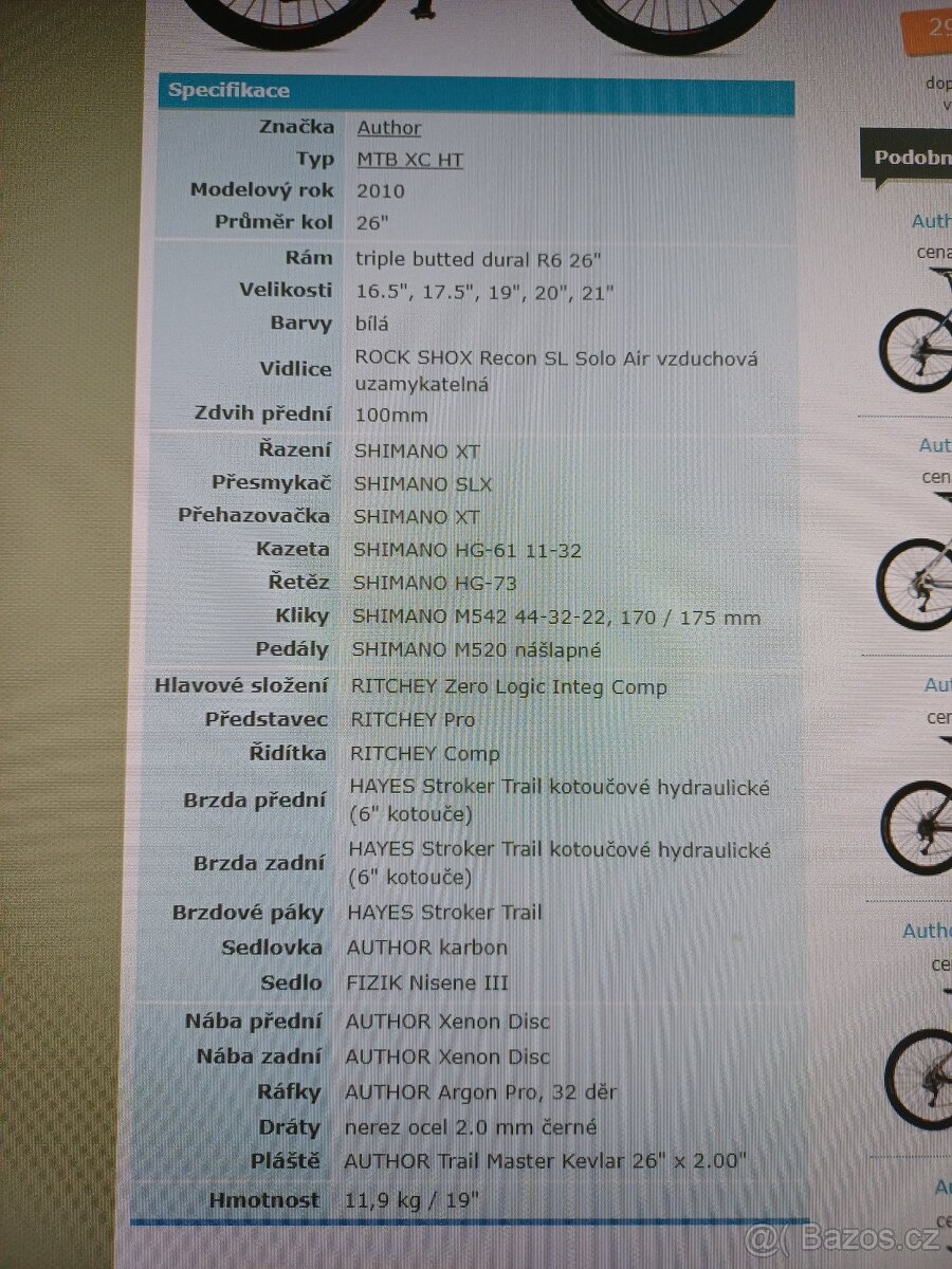 Author Vision 26" velikost 21 - 2