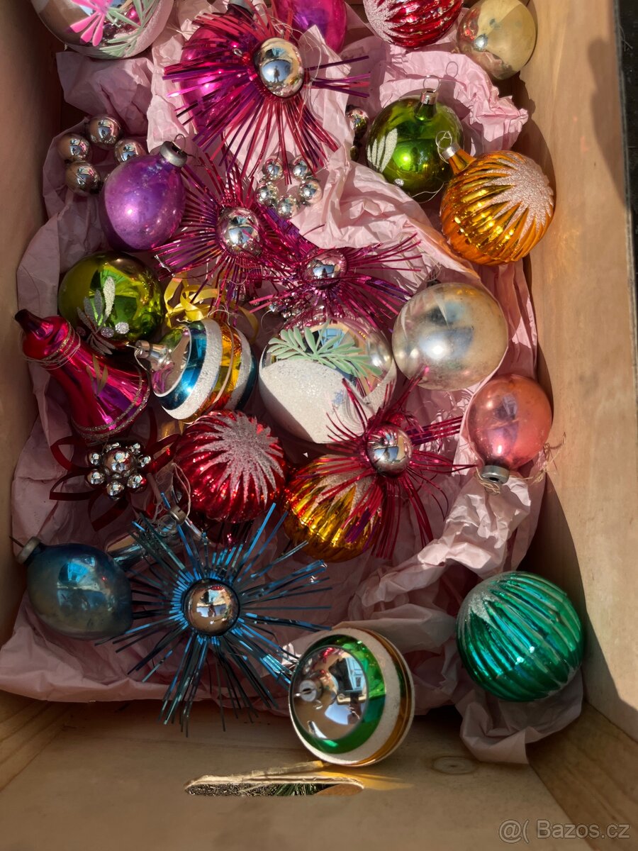 Retro ozdoby skleněně - 2