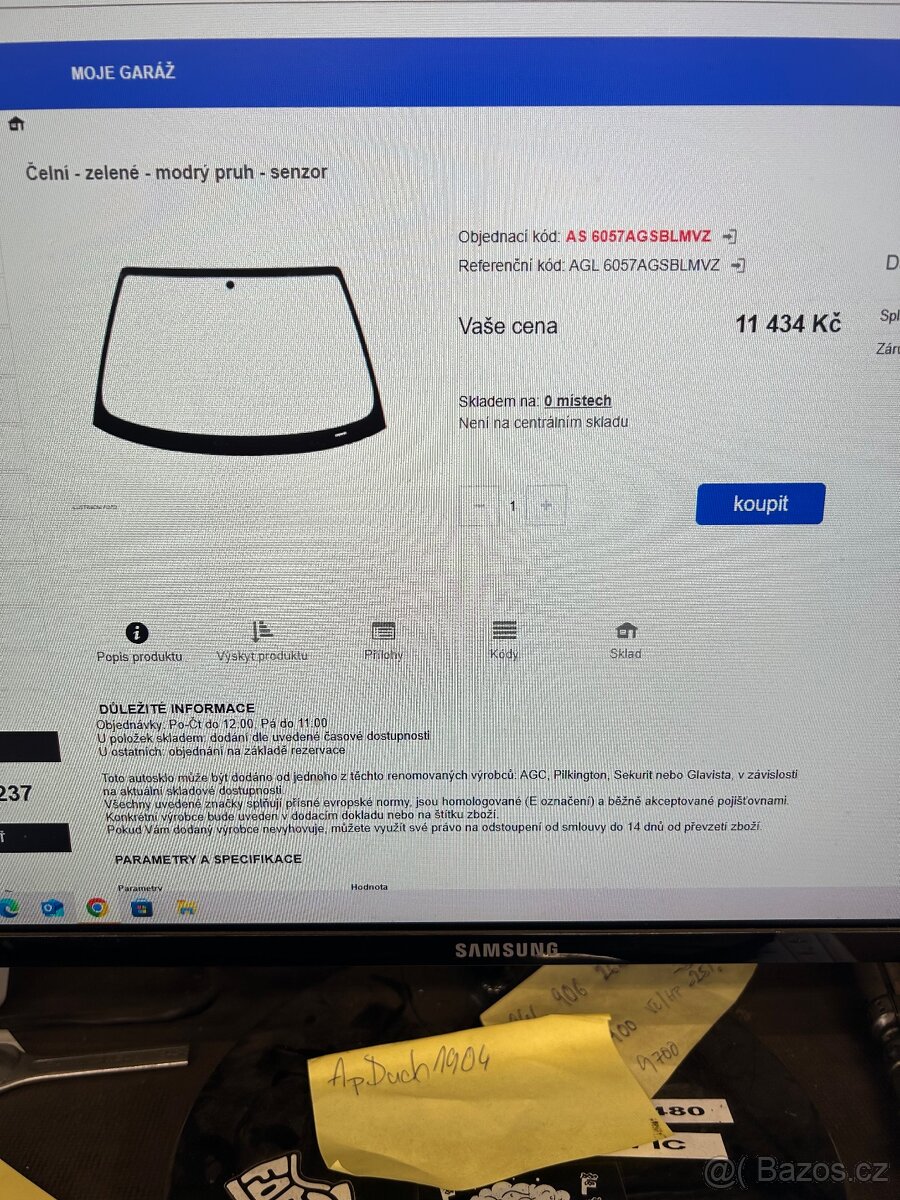 Nové čelní okno Infinity QX70 - 2