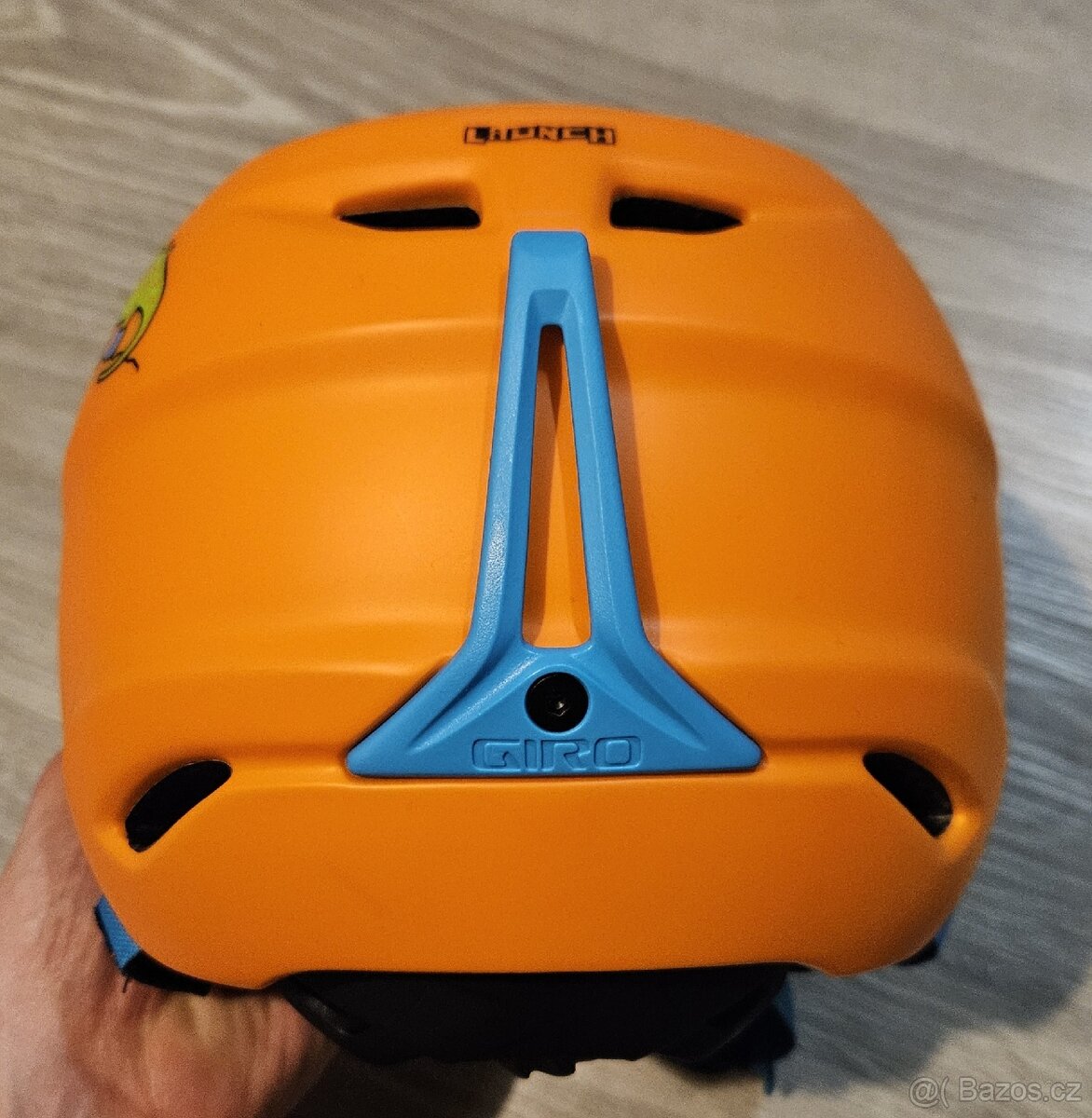 Přilba GIRO Launch Mat Deep Orange Dino+brýle - 2
