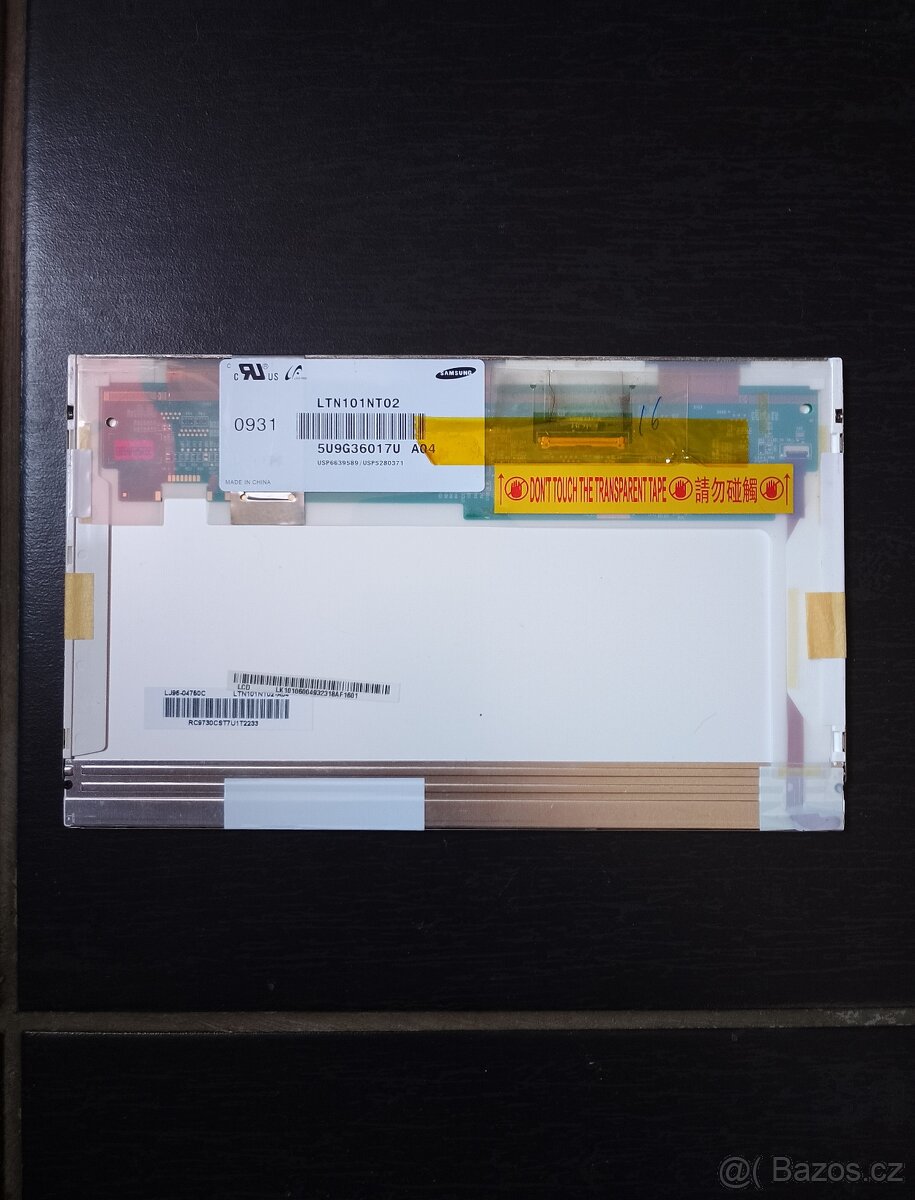 LCD displej 10,1" Samsung LTN101NT02 1024×600 pro netbook - 2
