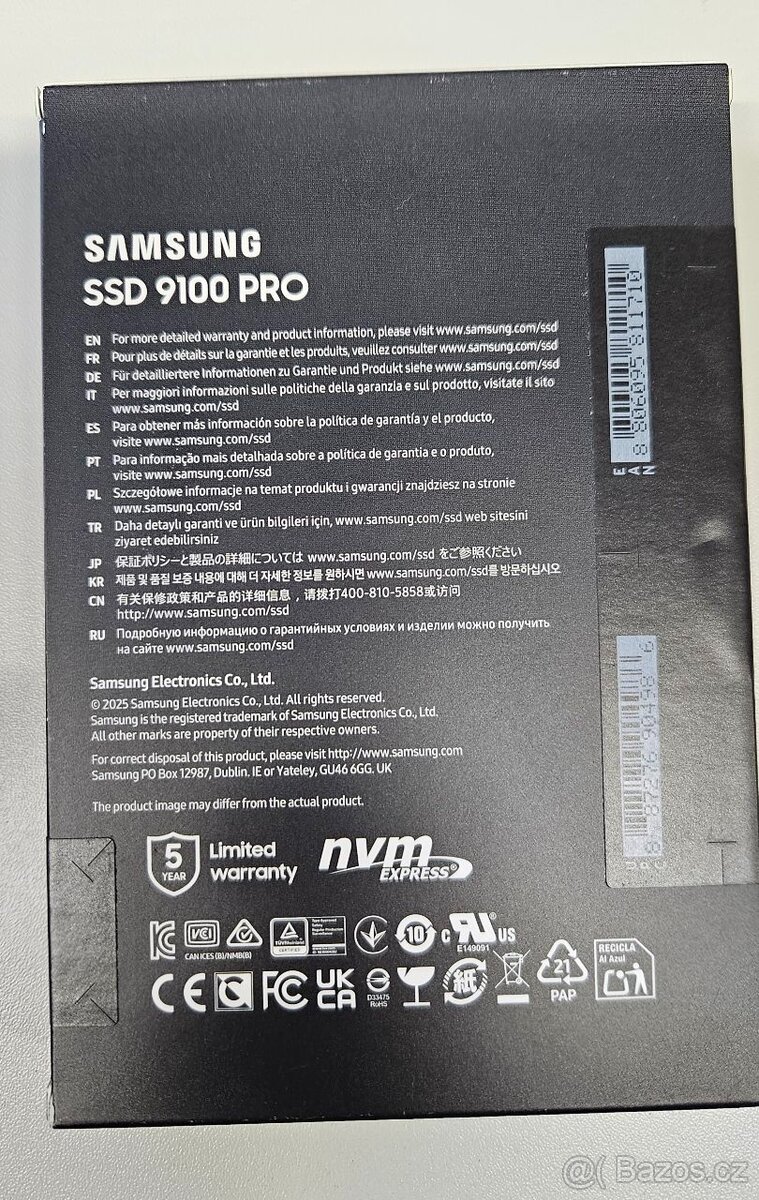 SSD Samsung 9100 PRO 2TB - 2