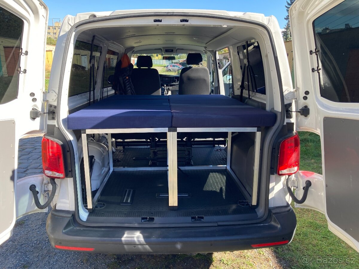 Lůžková rozkládací Al vestavba - spaní pro VW T5/T6/T6.1 - 2