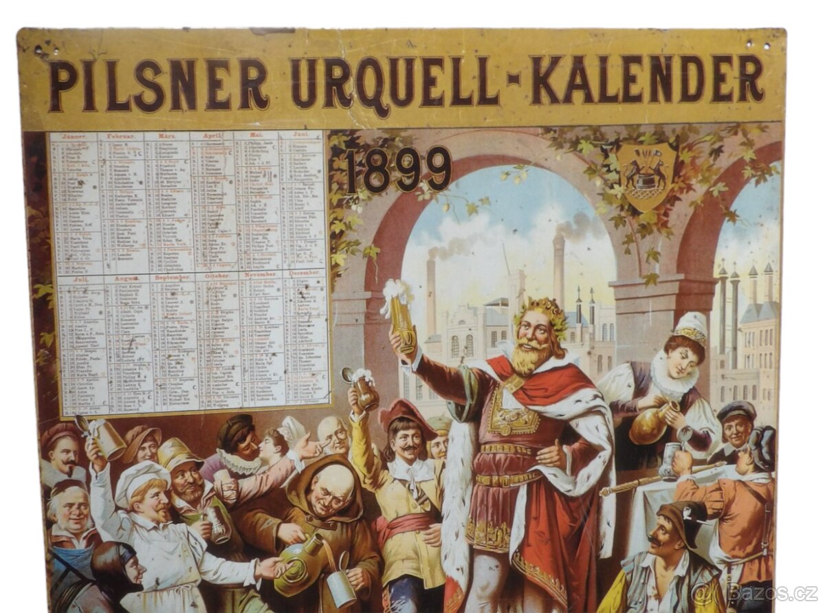 Retro kalendář Pilsner Urquell - 1899 - 2