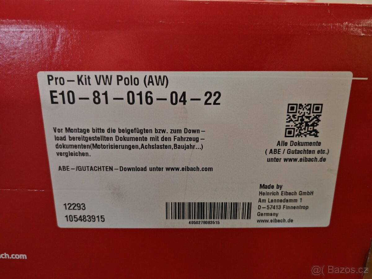 Eibach pro kit vw polo gti aw od 2018 - 2