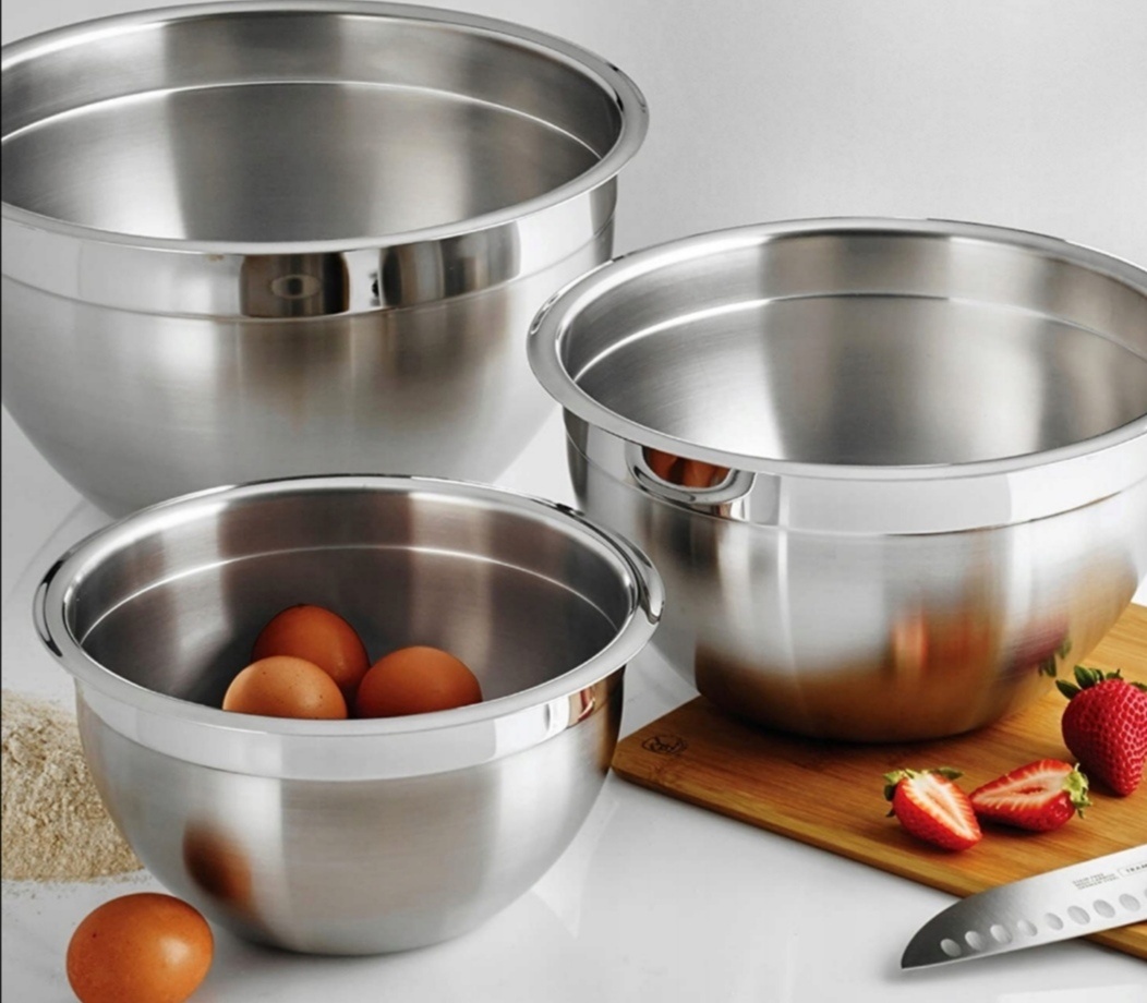 Designove nerez misky velky objem 4kusy - 2