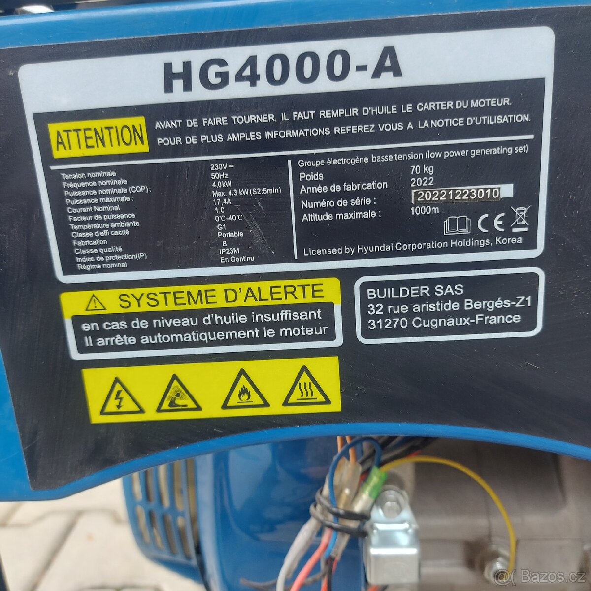 Elektrocentrála 4kw - 2