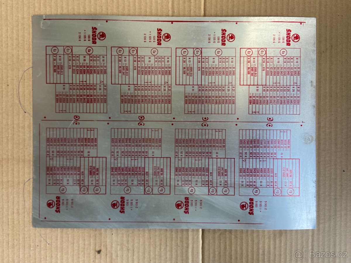 Škoda 105,120,130, 136, Garde, Rapid. - 2