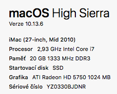 Apple iMac 27" 2010 i7 / 20GB RAM / 500GB SSD + 1TB HDD - 2