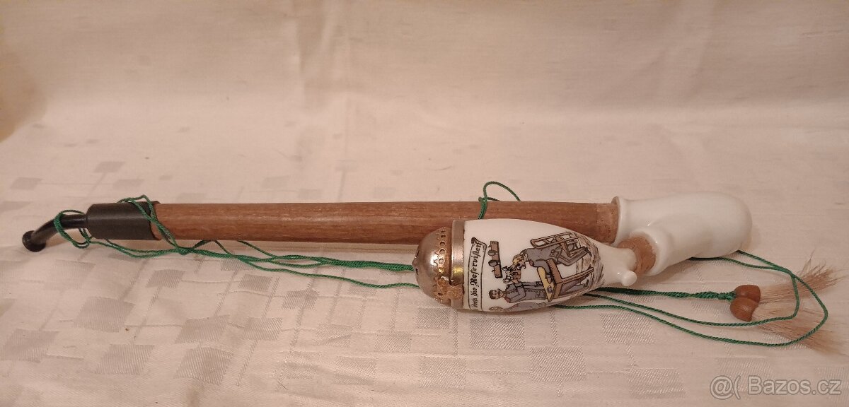 Porcelánová dýmka/fajka - vojáci, 1.světová válka, 1914 - 2