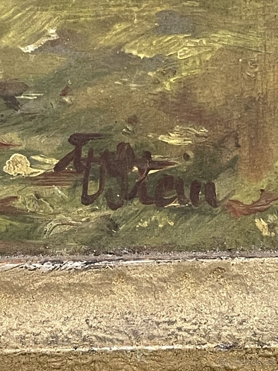 Malba painting Václav Stein chalupa hory - 2