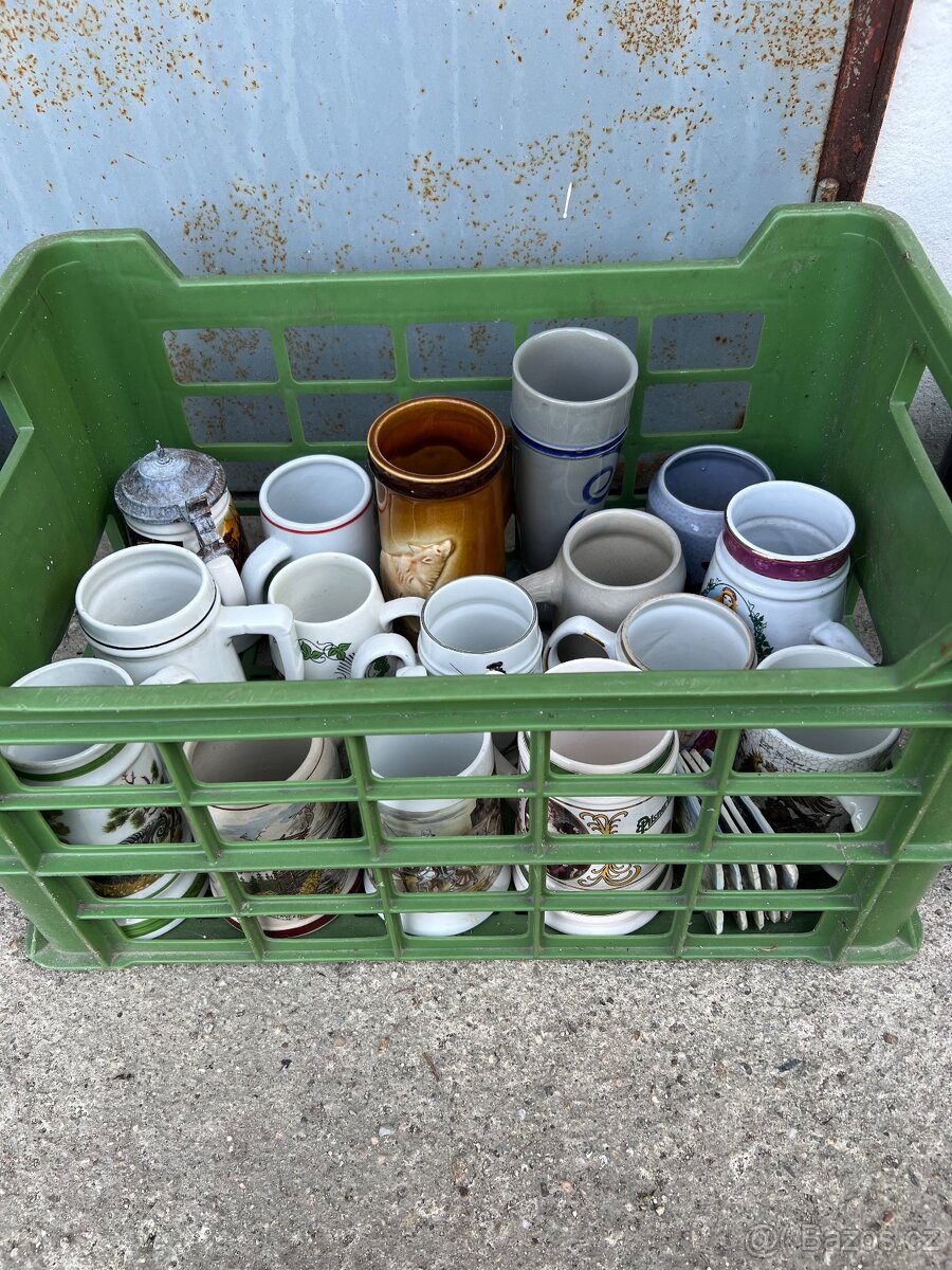 Keramické půllitry- korbely - 2