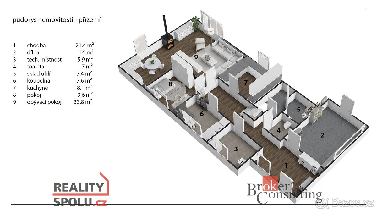 Prodej, domy/rodinný, 180 m2, Zadní 41/27, 40801 Rumburk, Dě - 2