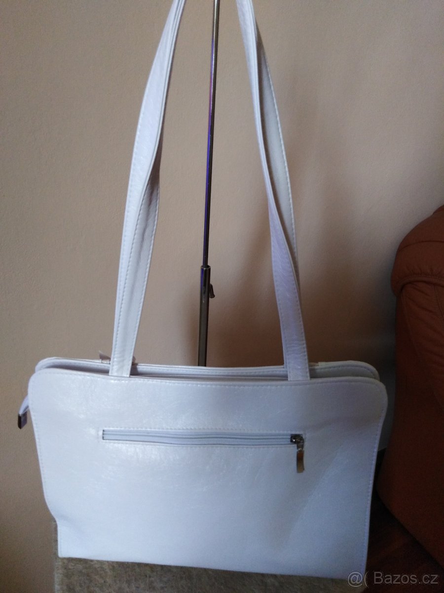 Kabelka bílo - béžová - 2