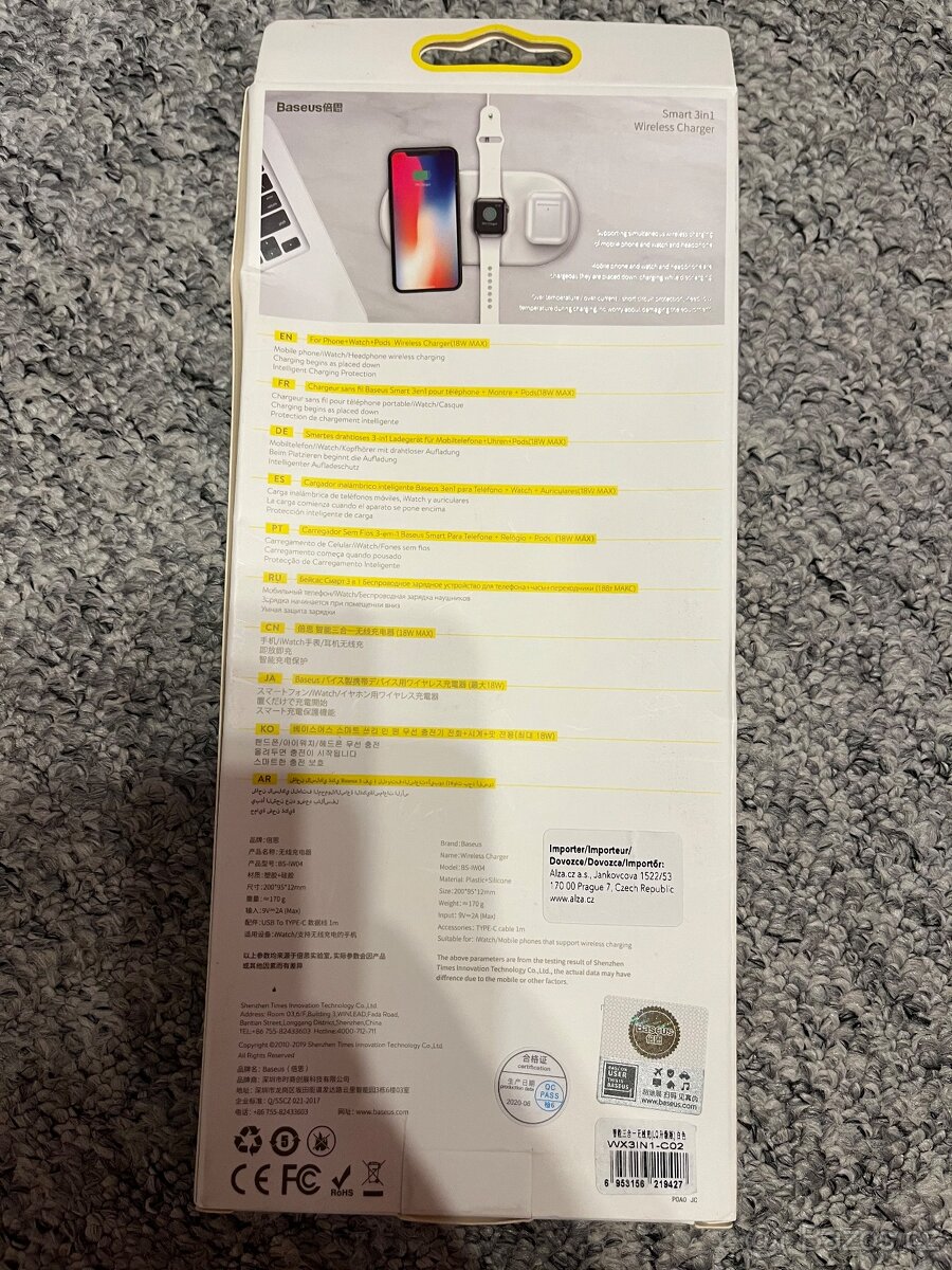 Nabíječka Baseus 3v1 - 2