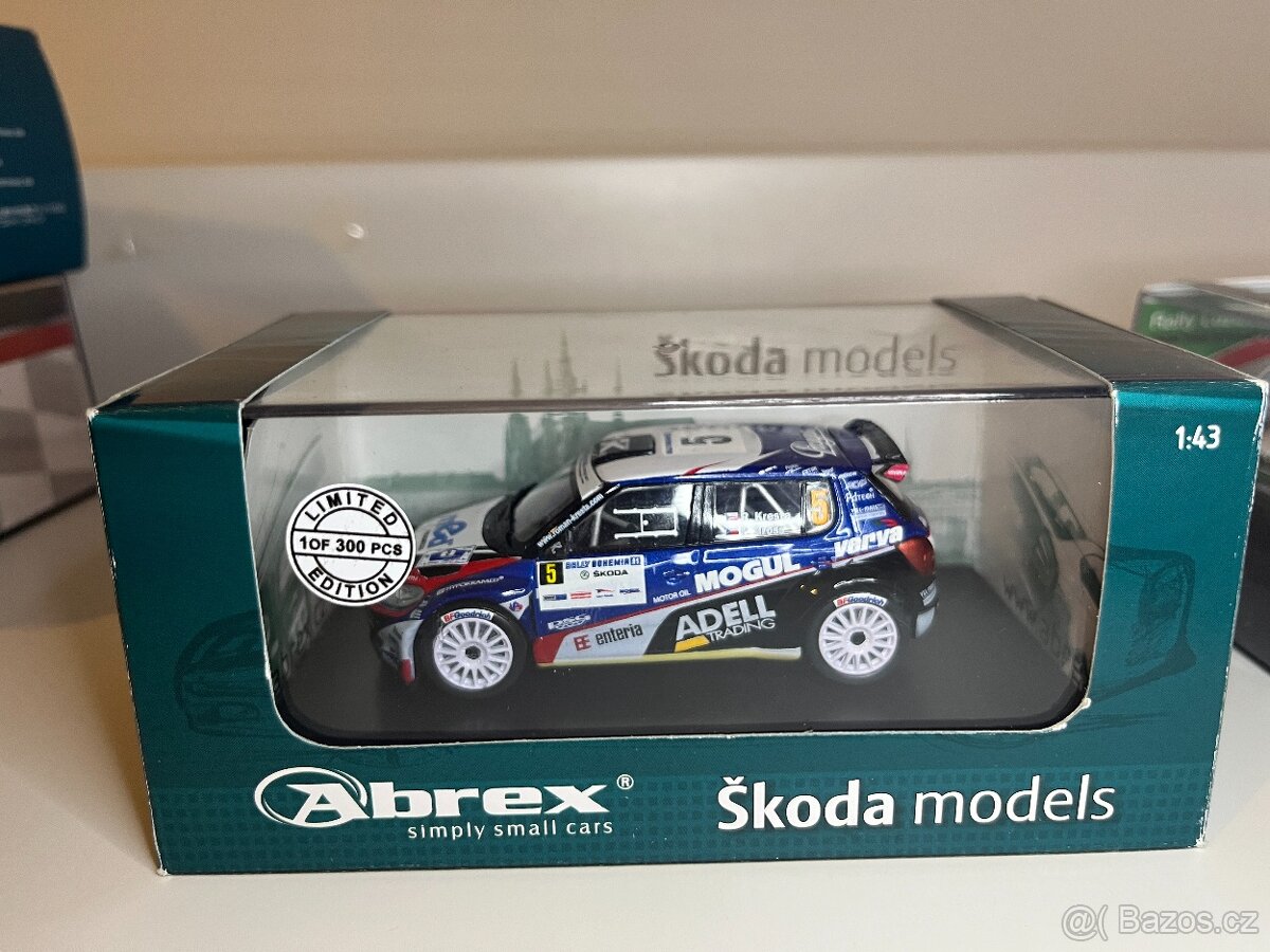 1/43 rally model Octavia WRC, Fabia S2000 - 2