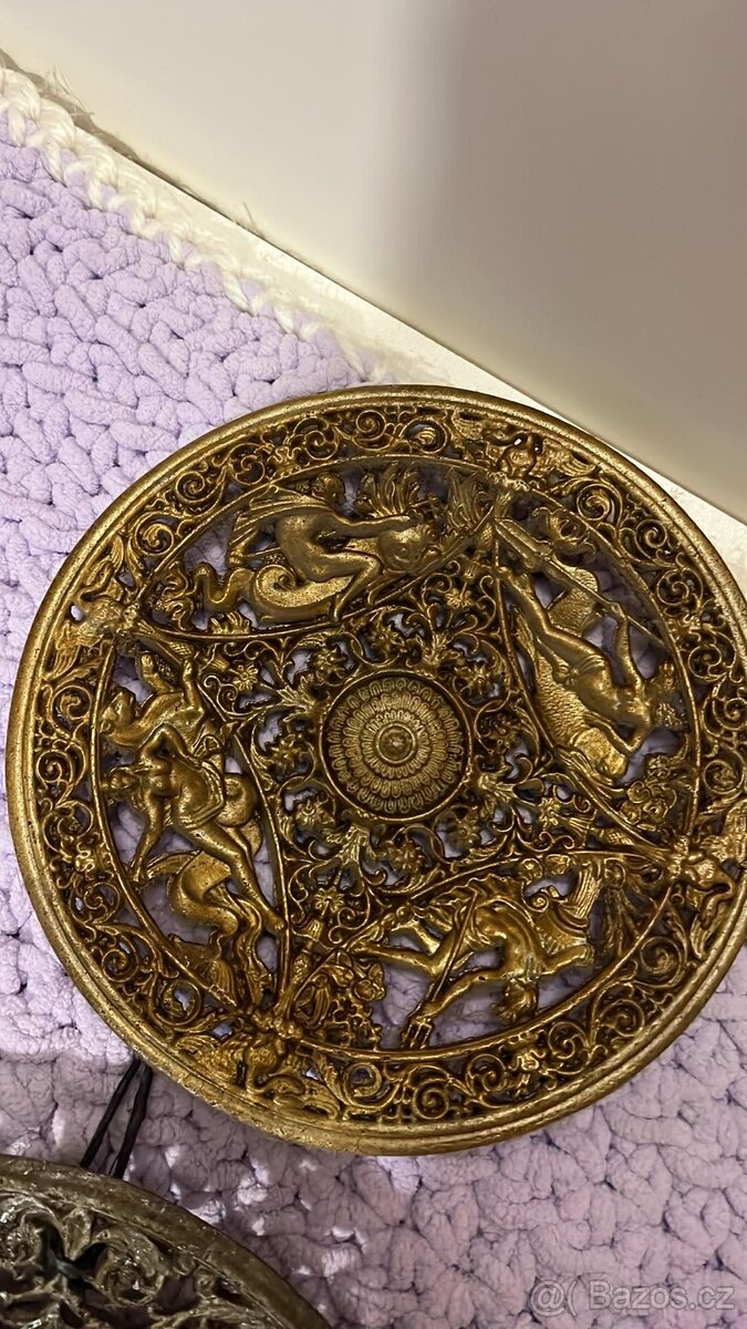 Mosazné ozdobné talíře na zeď - 2