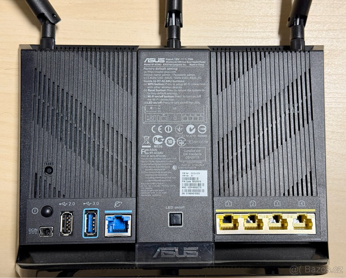 Prodám Wifi router Asus RT-AC68U - 2