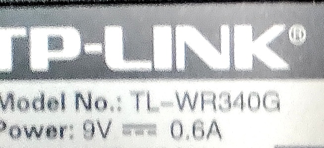 router TP Link WR340G - 2