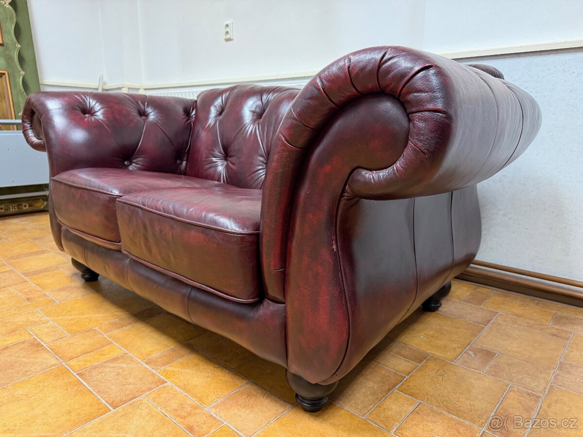 Chesrterfield 2-sedák, designová - 2