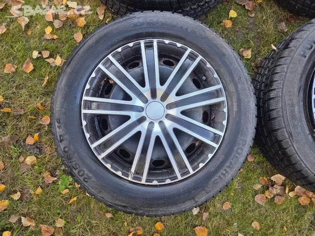 Sada 4ks kola 205/60 R16 VW,Škoda,Seat 5x112 zimní - 2