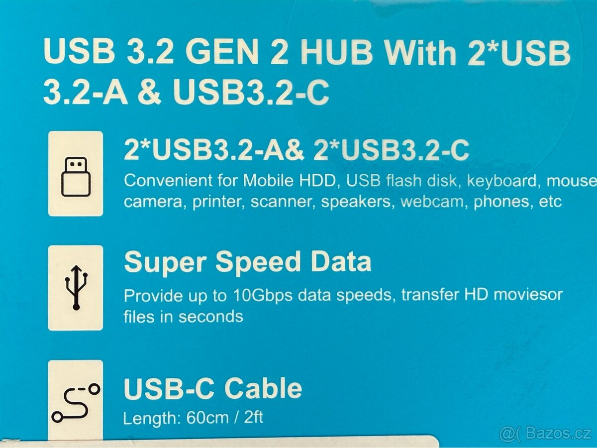 USB-hub Arceli 2x USB-C 2x USB-A - 2