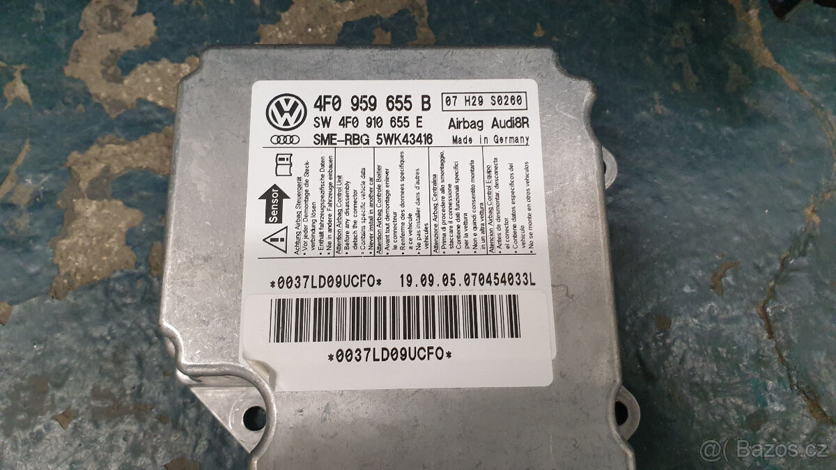 Palubní deska airbagy pásy jednotka Audi A6 C6 4F - 2