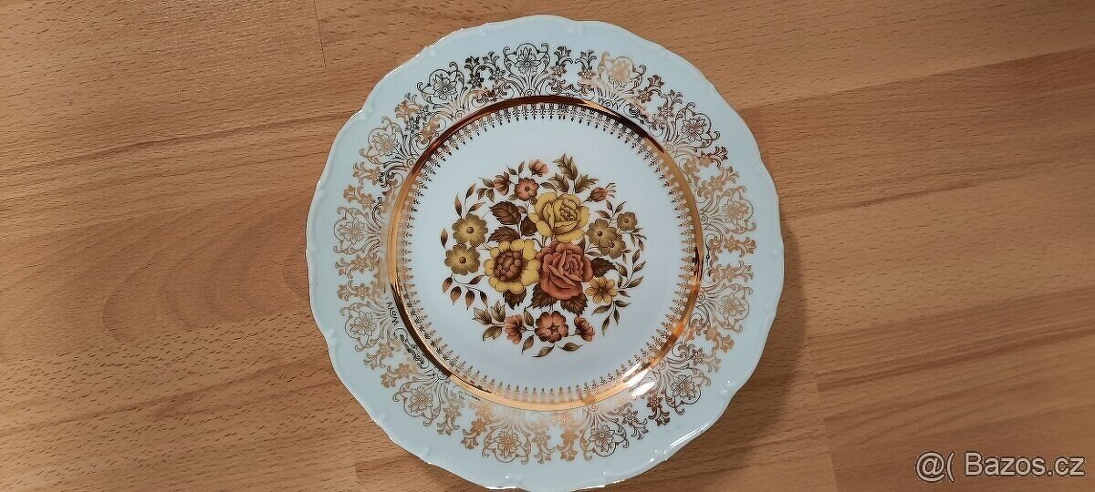 Zdobený porcelánový talíř - porcelánka EPIAG - 2