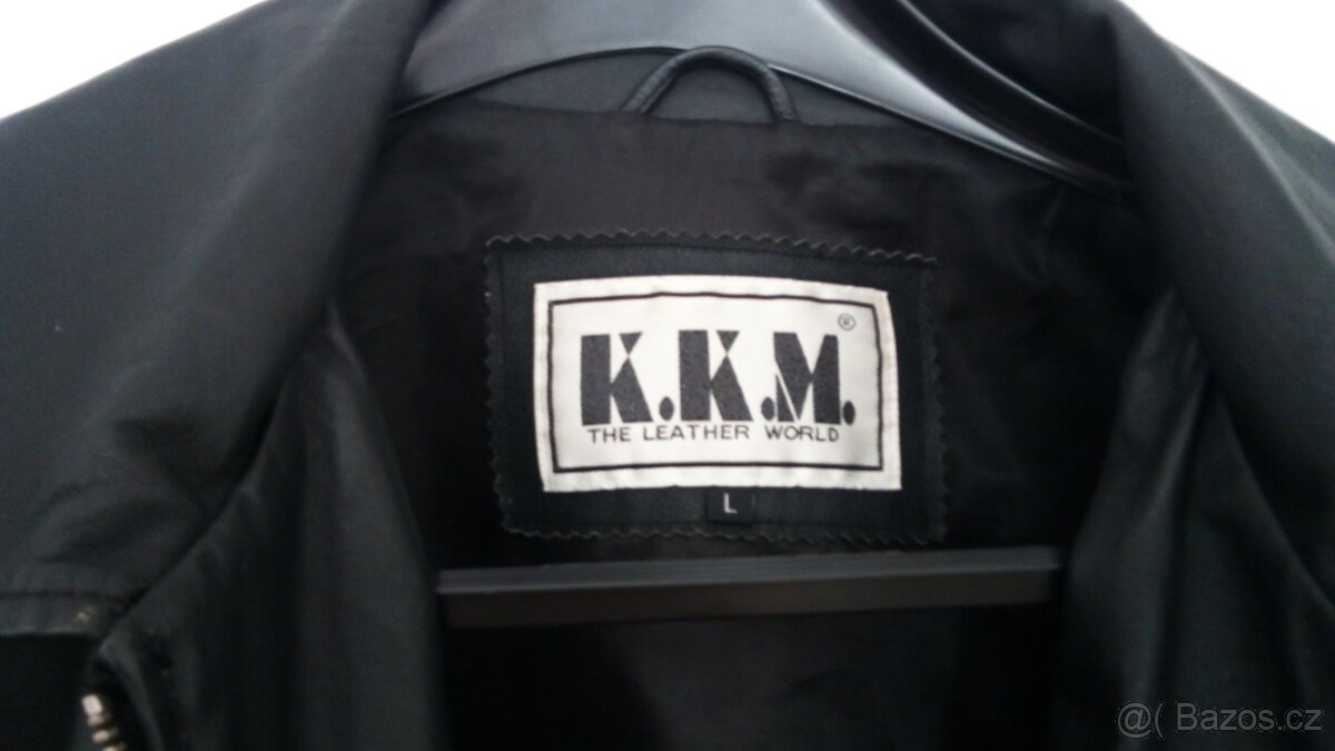 KOŽENÁ pánská BUNDA vel. L. - 2