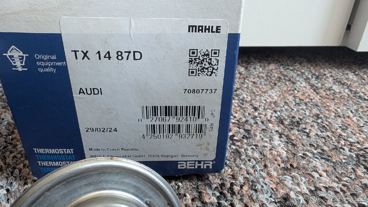 Termostat a příruba chladiva 1.6mpi - 2