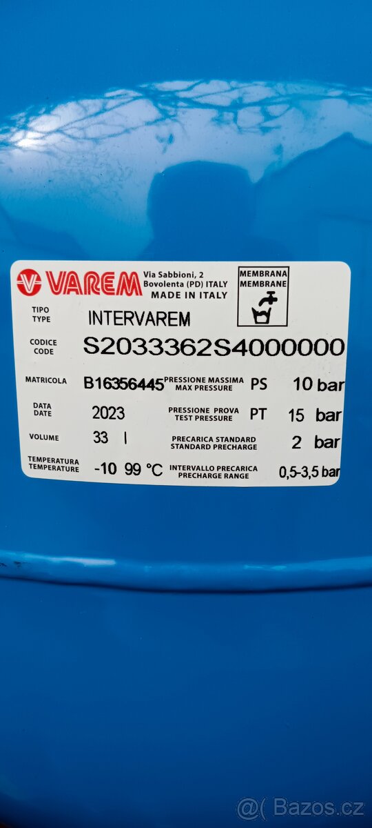 tlaková nádoba 33l - 2