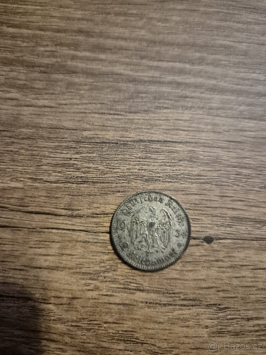 2 Reichsmark 1934 - 2