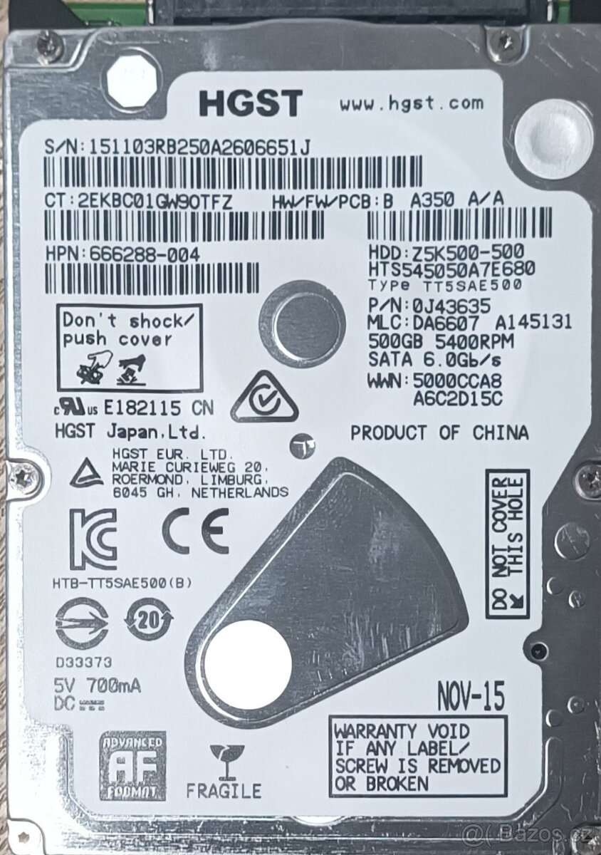 HardDisky 500GB - 2