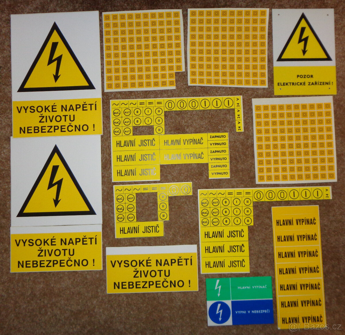 Elektro samolepky a distanční rámečky - 2