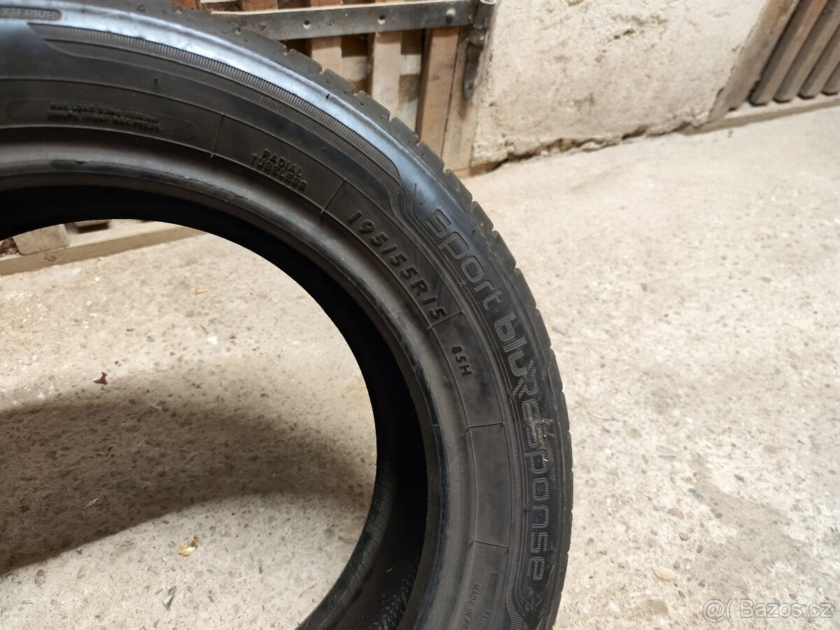 2x 195/55/15 Dunlop - 2