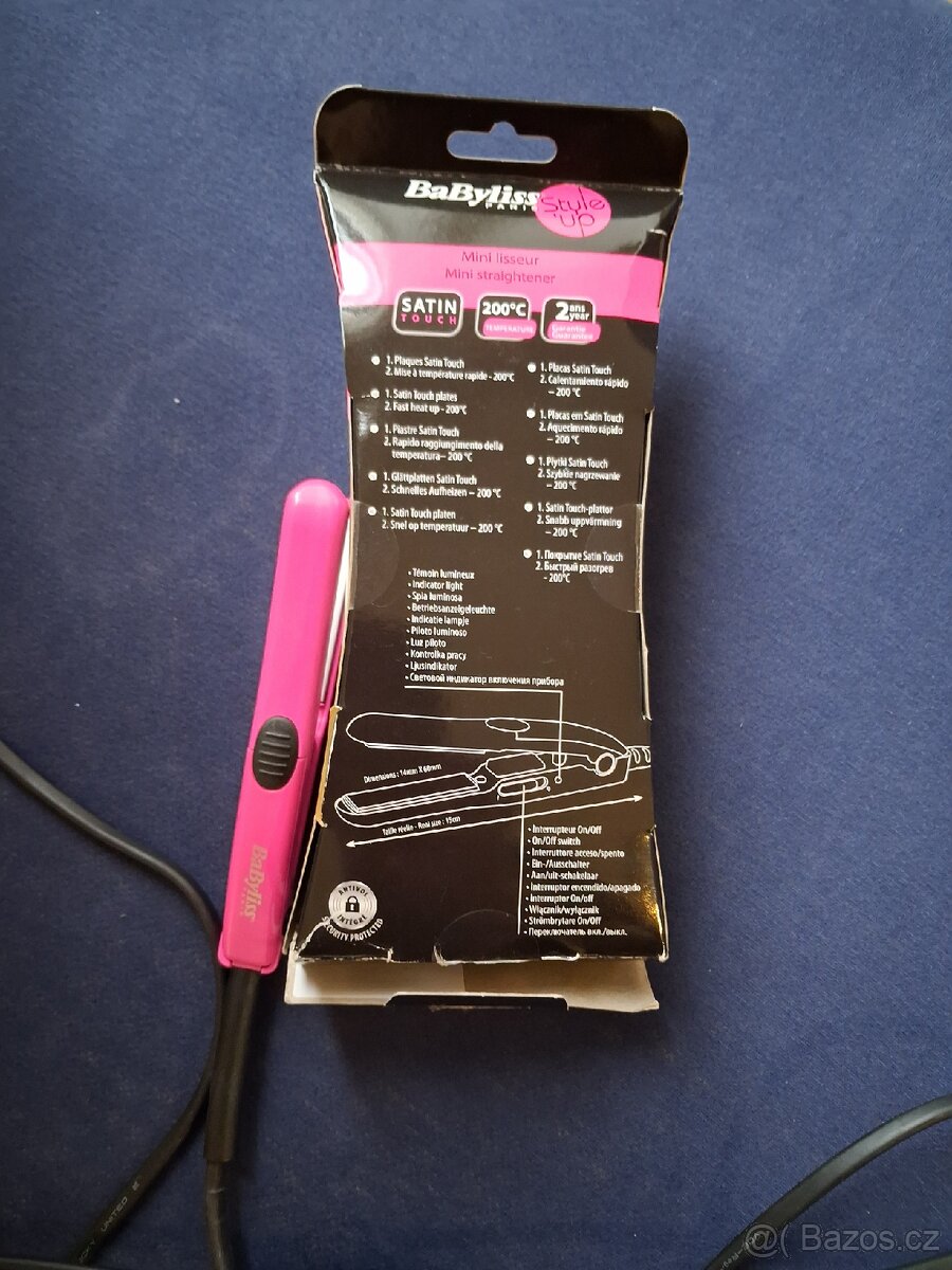 Žehlička na vlasy BaByliss,cestovní. - 2