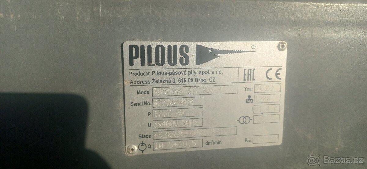 Prodlužovací sekce Pilous CTR 800 Hydraulic - originál - 2