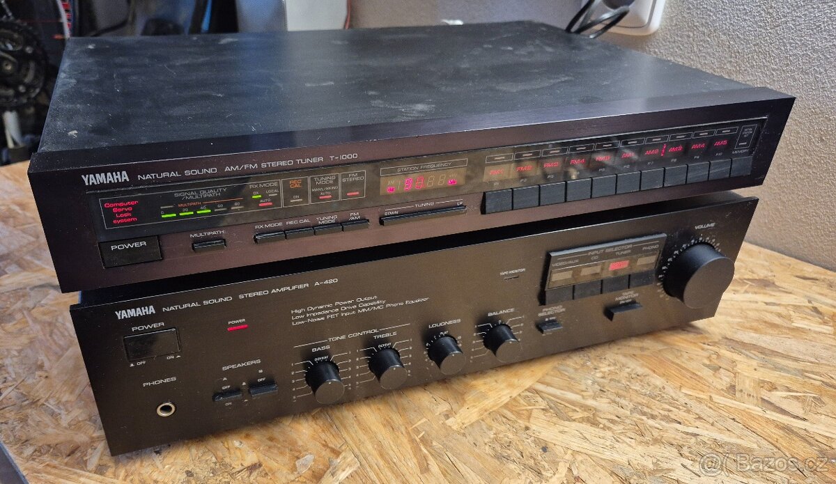Zesilovač + Tuner YAMAHA A420 + T-1000 - 2