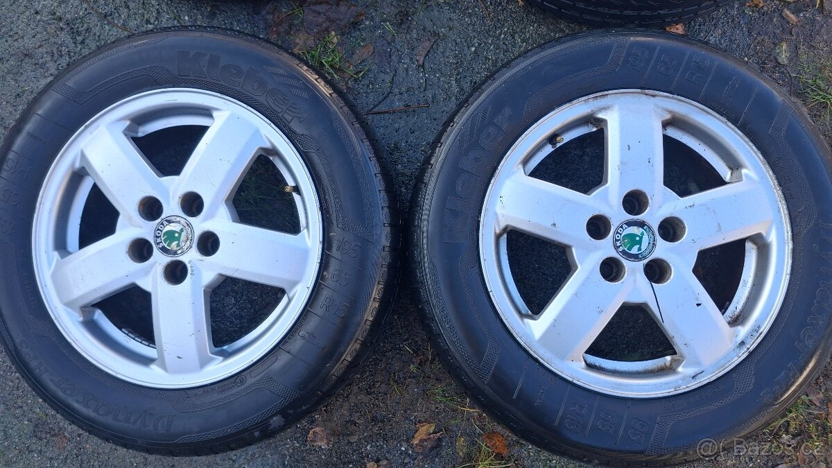 4x ALU ORIGINÁL disky na ŠKODA OCTAVIA I - 2